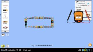 EM Playing with SIMS: Circuit Construction Kit DC Virtual Lab