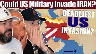 Could US Military Successfully Invade IRAN? REACTION | OFFICE BLOKES REACT!!