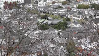 ４K ・倉敷美観地区・日本旅行【通訳案内士】阿知神社より・西洋中世の都市のような統一感のある街並み・うつくしい・