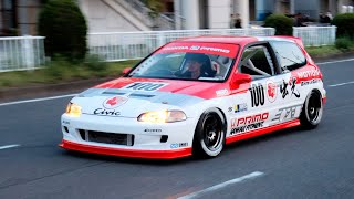 【WEKFEST2023搬出】有名カスタムカー達が爆音と共に搬出!!加速!! / Japanese custom cars sound!!