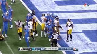 Steelers goal line stand vs lions