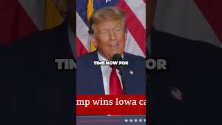 🏆 Trump LANDSLIDE Victory in Iowa Caucuses | 2024 Republican Presidential Frontrunner 🇺🇸 #shorts