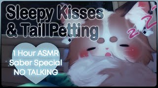 【ASMR / 3DIO】Sleepy Kisses \u0026 Tail Petting ♡ (sleep aid)