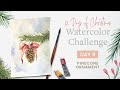 Day 9 - Pinecone Ornament - 12 Days of Christmas Watercolor Challenge