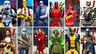 All Bosses, Mythic Weapons & Vault Locations in Fortnite Season 1 - 5 (Midas,Kit,Ironman, Wolverine)