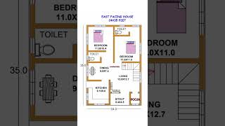 24x35feet homeplan #short #housedesign #home. P N-28