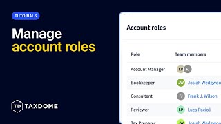 Manage account roles