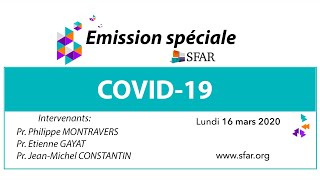 Emission spéciale Covid-19 - SFAR #covid19 #anesthesie #reanimation #medecineperioperatoire