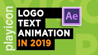 After Effects Colorful logo text Animation - playicon