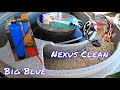 Nexus cleaning, a look at Big Blue water Purifier/Dechlorinator, Koi pond filter cleaning, EZ Ponds