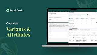 Manage Product Attributes & Variants in RepairDesk
