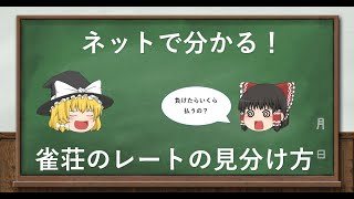 雀荘にいくら持って遊びに行けばいい？ネットで簡単レートチェック方法！【ゆっくり解説】