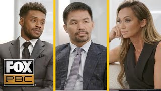 Manny Pacquiao & Errol Spence Jr. break down the upcoming fight w/Kate Abdo | INTERVIEW | PBC ON FOX