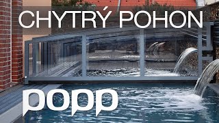 Chytré Zastřešení Bazénu SOLÁRNÍ NAPÁJENÍ | Prestige P6 | POPP