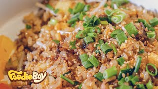 우삼겹 철판볶음밥 / Pan-fried Rice with Beef Loin - Korean Street Food / 서울 문래동 철판희