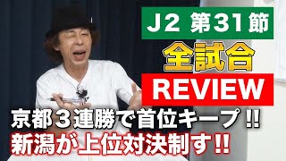 【J2第31節】レビュー【熾烈！14位〜22位までの勝点差７！】