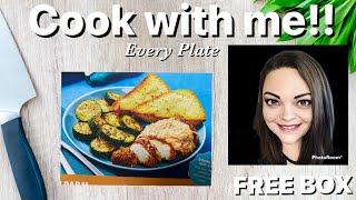 Cook with me! Chicken Parm from Every Plate + FREE BOX