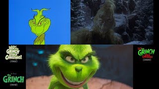 The Grinch (2018/2000/1966): side-by-side comparison