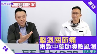 擊退關節痛 兩款中藥助發散風濕 - 鄭丹瑞《健康旦》註冊中醫師 #徐澤昌 博士 Part 26 (CC中文字幕)