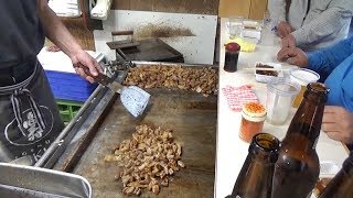 Japanese Street Food 2nd - Grilled Hormones in Nishinari Osaka Japan