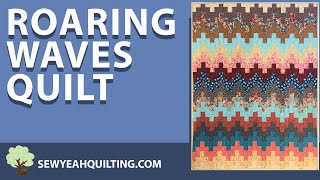 Roaring Waves Quilt Tutorial | FREE PATTERN