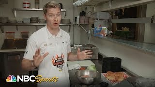 Josef Newgarden shares BBQ Turkey Burger recipe | IndyCar | Motorsports on NBC
