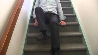 How to Negotiate Stairs on Your Bottom