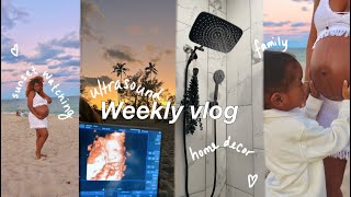 Weekly vlog | getting a 4d ultrasound, book haul, wash day \u0026 new home decor!