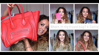 Whats in my travel bag || Celine Mini Luggage Tote