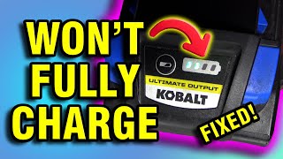 How To Save a Battery Not Charging with a Power Supply! [Kobalt Ultimate Output]