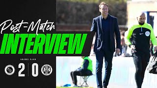Post-Match | Ferguson on Chairboys defeat | Wycombe Wanderers 2-0 Forest Green