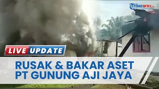 Ratusan Warga dari 5 Kampung di Lampung Tengah Mengamuk dan Bakar Aset PT Gunung Aji Jaya karena Ini