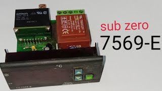 Complete wiring of sub zero controller 7569 Easily