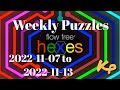 Flow Free Hexes - Weekly Puzzles - Extreme Rainbow - 2022-11-07 to 13 - November 7th to 13th 2022