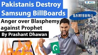 Pakistanis Destroy Samsung Billboards over Blasphemy