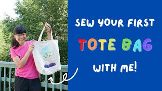 Sew Your First Tote Bag: A 1-Hour-Long Tutorial (Detailed Instructions + Demo)