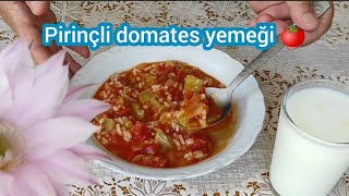 Annemin tarifiyle:Pirinçli domates yemeği 🍅