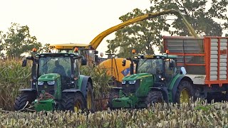 Harvesting Mais In The Mud | New Holland + John Deere | Modderen | Hofmeijer