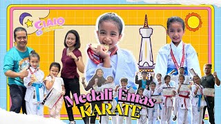 KEREN!! KAK CIA DAPAT MEDALI EMAS LOMBA KARATE DI YOGYAKARTA!! SKOR 3 - 0!! 🙂🙂