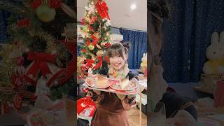 富山の地元アイドル「なぁ♡にぃ」のなずなちゃんからクリスマスのチーズケーキをいただきましたっ♪ #shorts