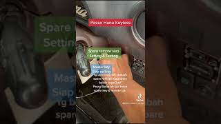 Passo Hana double remote keyless