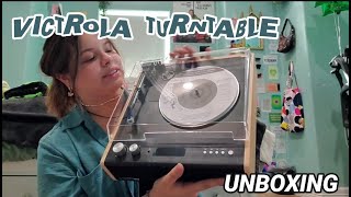 victrola eastwood record player/turntable unboxing! (VLOGMAS #3)