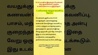 35-40 வயதில் இருக்கும் பெண்கள் பிற ஆண்களைப்பற்றிய உணர்வுகள் எப்படி?#tamil #shorts #women #psychology