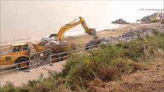 Holland Haven Coastal Defence Works 2014