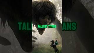 Top 5 tallest Titans in attack on titan #aot #anime