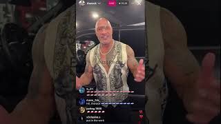 The Rock Johnson After WWE Appearance on Instagram Live (01/06/2025) #therock #therockwwe #fypシ゚