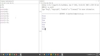 Comparison Operators in Python |Relational Operator | Python Tutorial for Beginners in Hindi 18