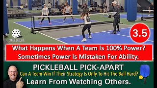 Pickleball! How Successful Can 3.5 Players Be With A One-Dimensional Game? Watch And Find Out!