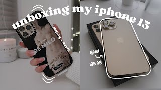 unboxing my gold iphone 13 pro max ✨
