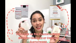 Trying Mosbeau Placenta White Advanced Collagen together with Cindella Glutathione Tablets